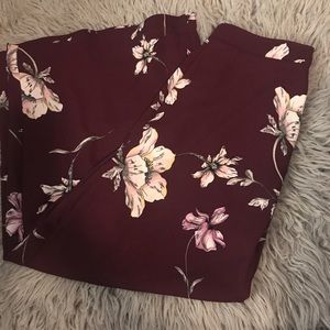 Lauren Conrad culottes maroon